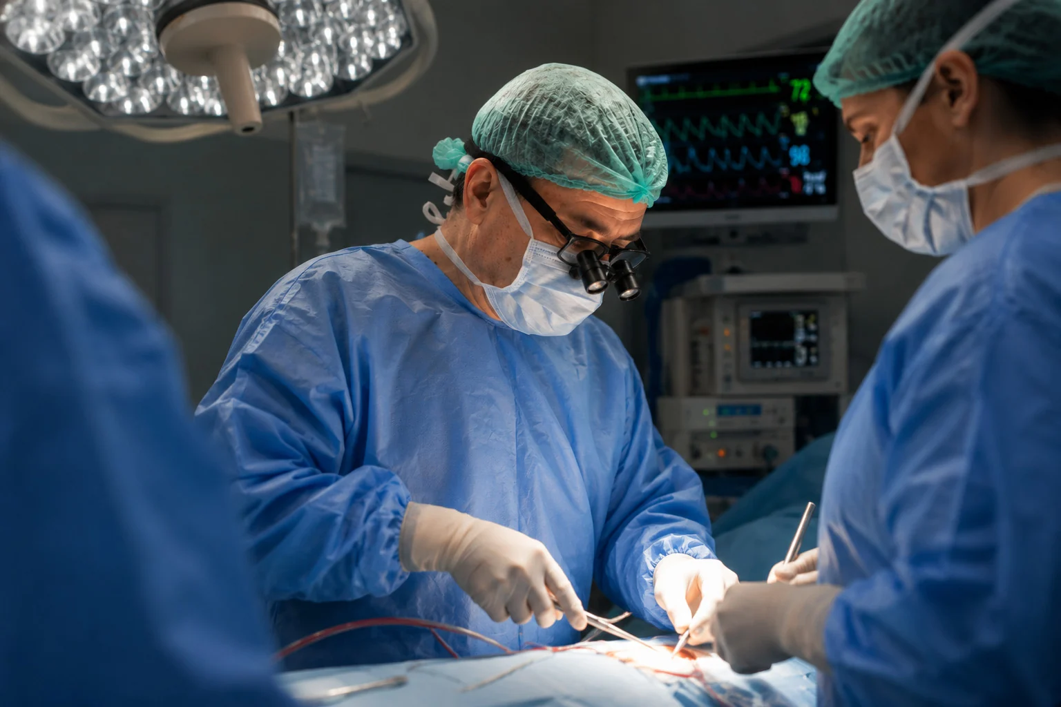 Prof. Dr. Harun Arbatlı ameliyathanede