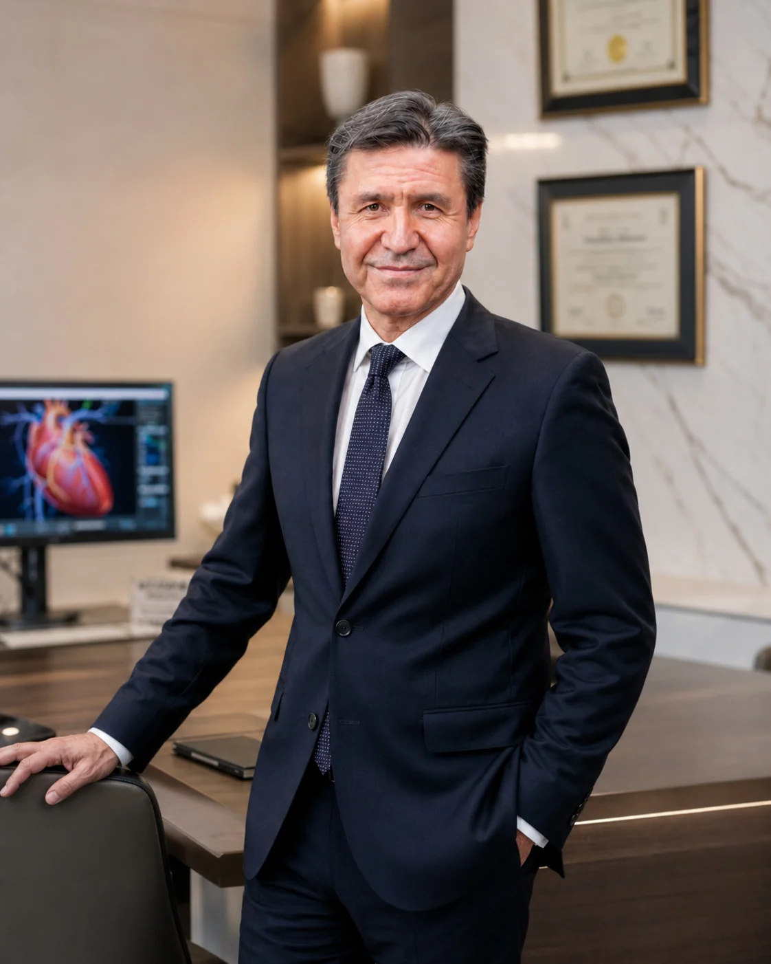 Prof. Dr. Harun Arbatlı muayenehanesinde